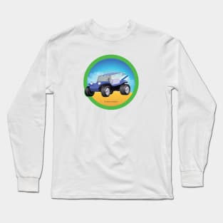 Blue Dune Buggy Side in Green Long Sleeve T-Shirt